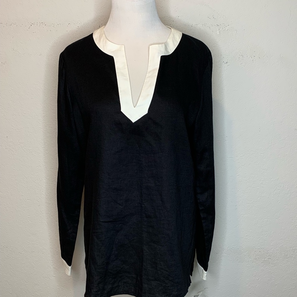 Lauren Ralph Lauren LRL Womens Linen Blouse